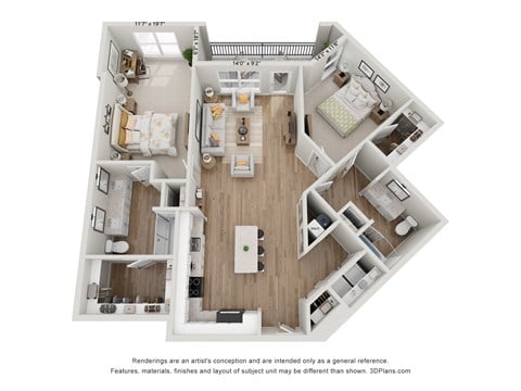 bedroom floor plan an open concept layout with a lot of natural light